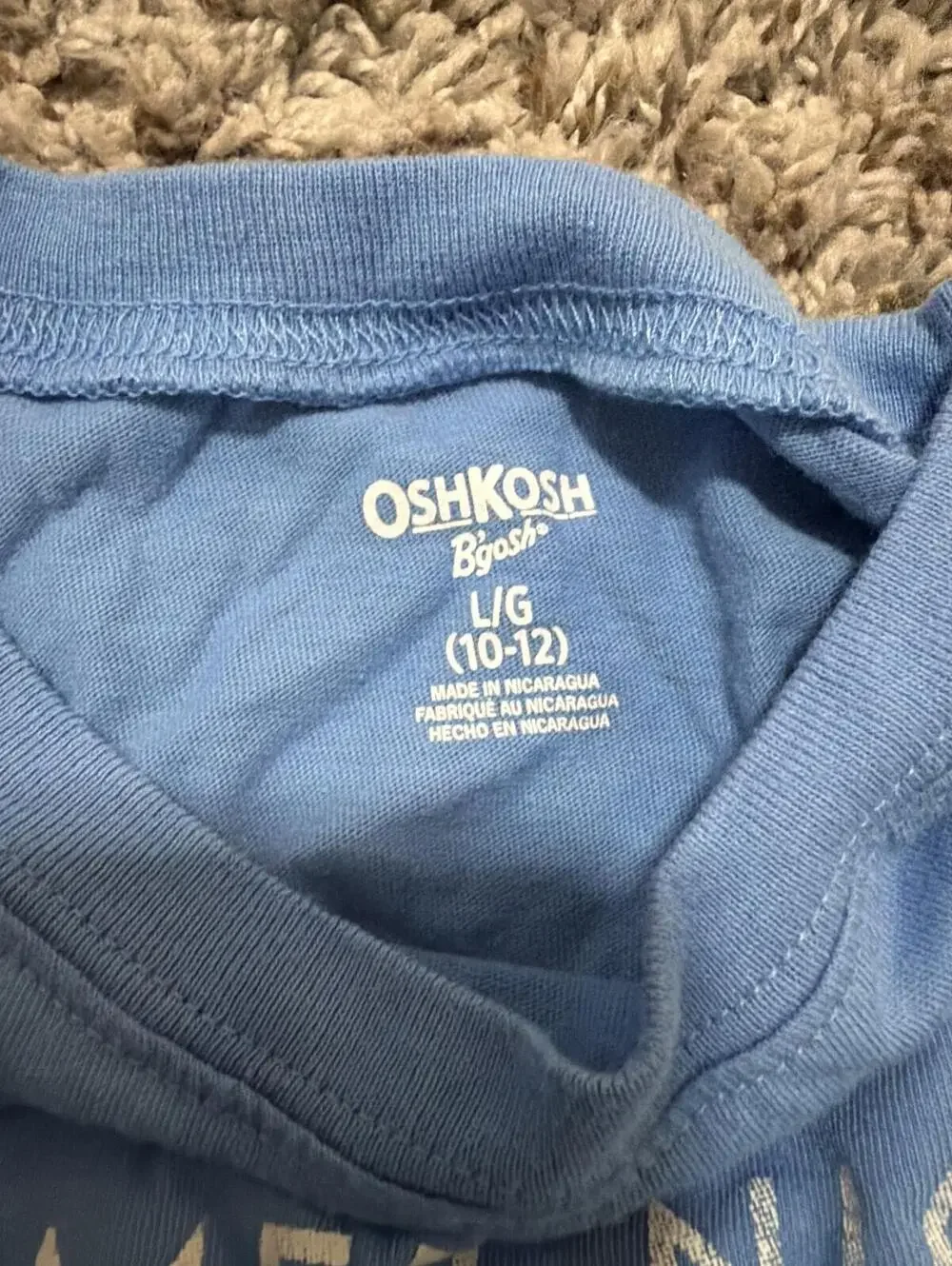 OshKosh B'gosh Boys Blue Graphic Tee L (10-12)